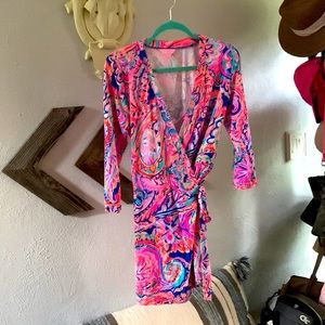 Lilly Pulitzer Wrap Romper. Size M. Worn once.